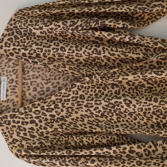 Faithful The Brand Mob Wife Baja Wrap Mini Dress Leopard Print Mob Wife Sz 8 - Picture 4 of 11